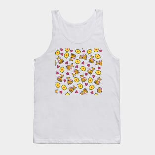 Fox & Heart - Doodle Tank Top